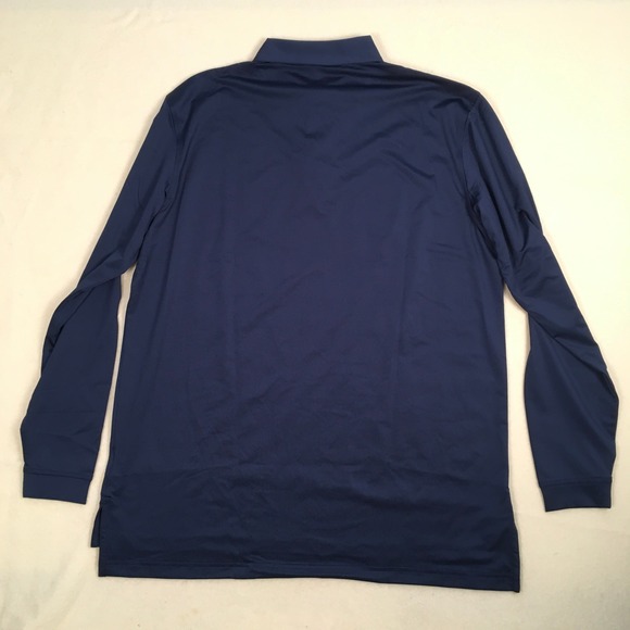 Peter Millar Men's Golf Polo Long Sleeve Size L Blue Activewear NWT - Picture 3 of 9